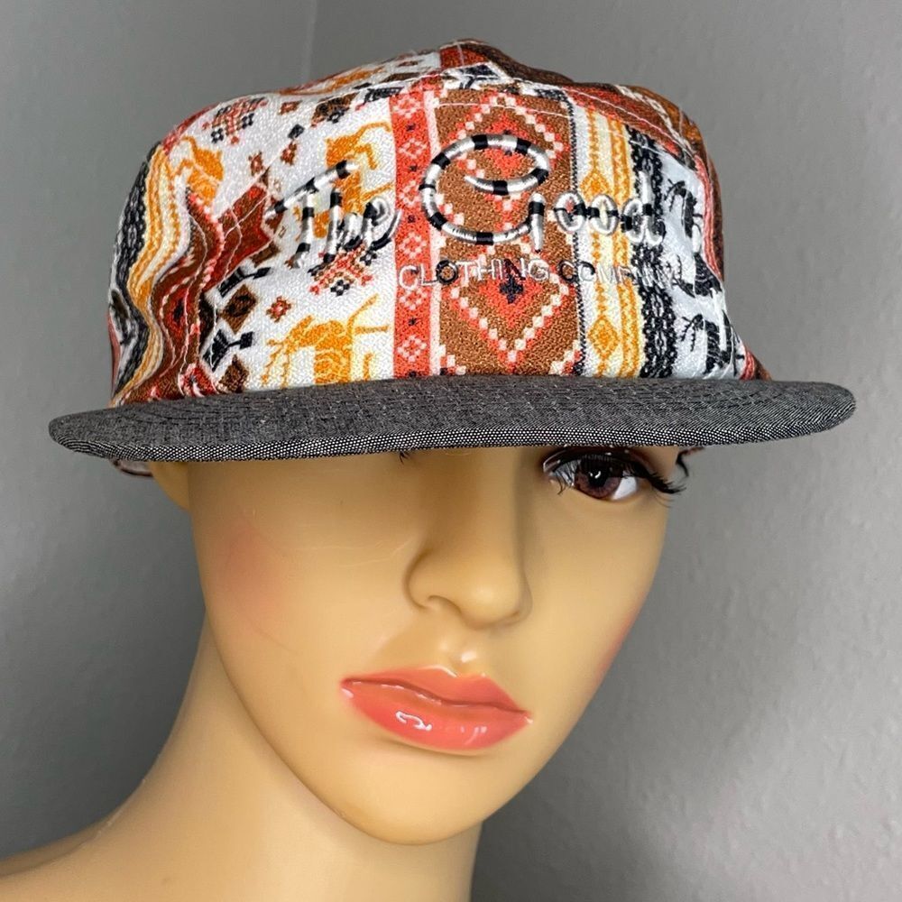 Only See The Good Clothing Company Colorful Native Western Pattern Flat Bill Hat